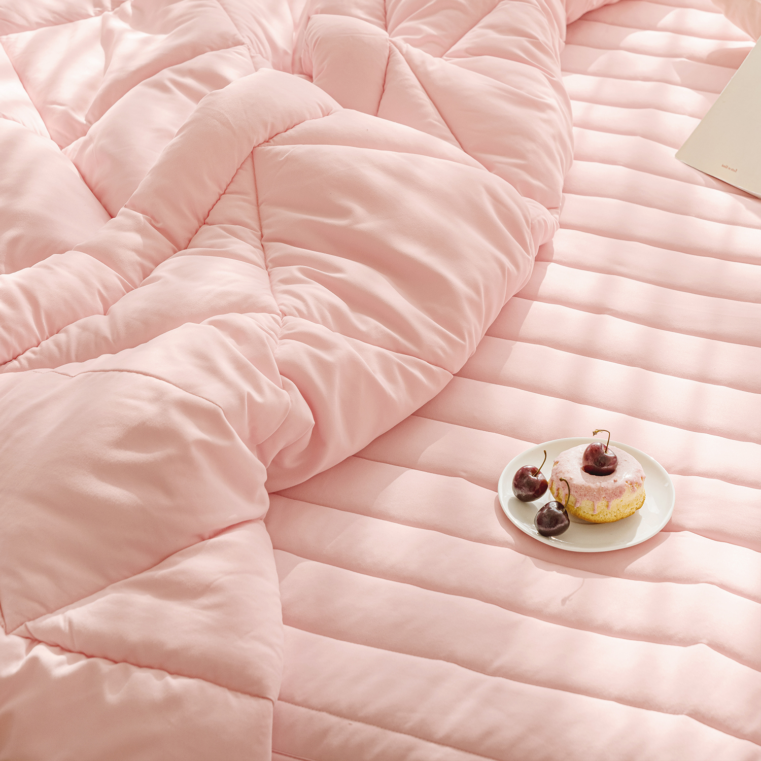 바자르 침대패드 먼지없는 극세사 몽실몽실 사계절 알러지케어 이불 고정밴드 SS