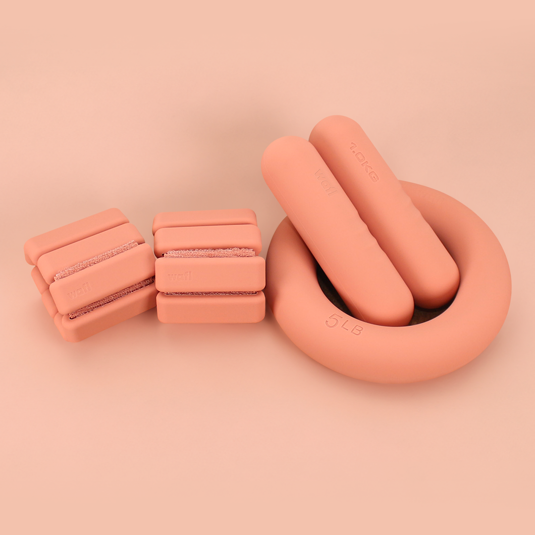 wafl 웨이트 세트 모래주머니 덤벨 케틀벨 여자 아령 손목 발목 중량밴드 1KG 2KG - 상세 이미지 4