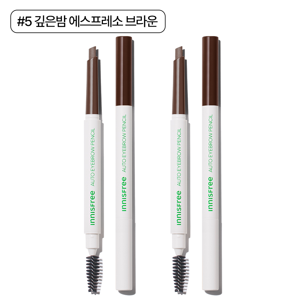[더블구성] 이니스프리 납작 아이브로우 펜슬 0.3g 2개 (5호 깊은 밤 에스프레소 브라운) 이미지 2