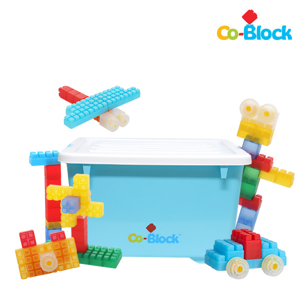 코블록 레인보우코블록140pcs 아기 소프트 젤리 말랑 블럭 - 상품 이미지