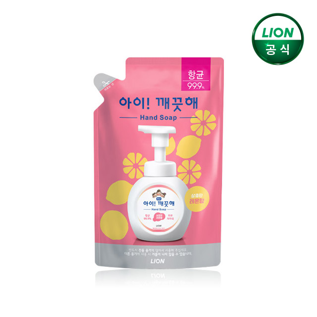 아이깨끗해 핸드솝 레몬 450ml 리필 x 1개 / 거품형 손세정제