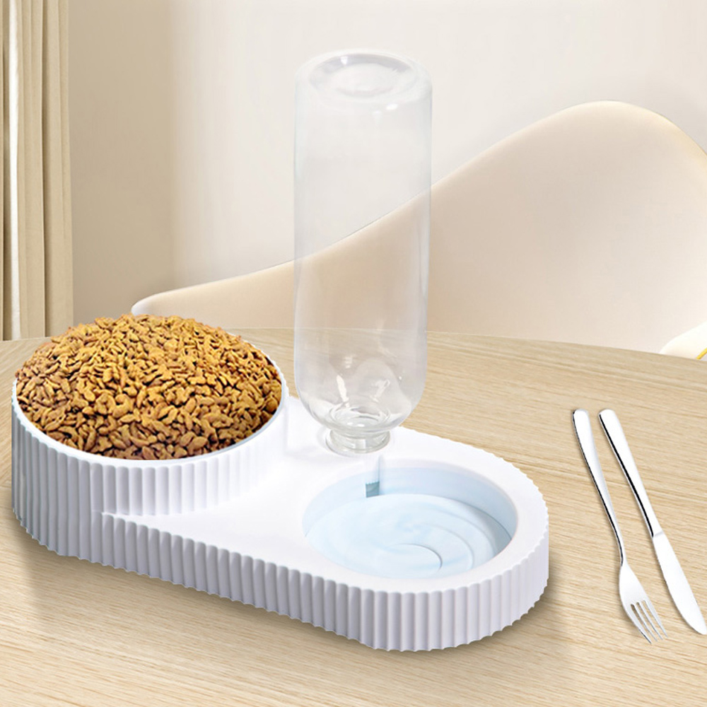 강아지 양용 급수 급식기 SH 2구 식기 반자동  고양이 물통 사료통 애견 밥그릇 물그릇 급수기