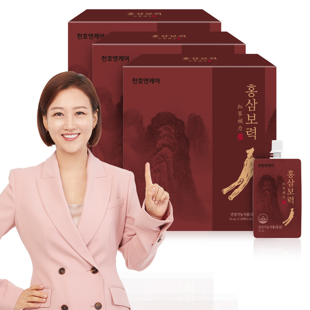 천호엔케어 강원도 6년근 홍삼 진세노사이드 7mg 홍삼보력 70ml 30개입, 3개 - 상세 이미지 3