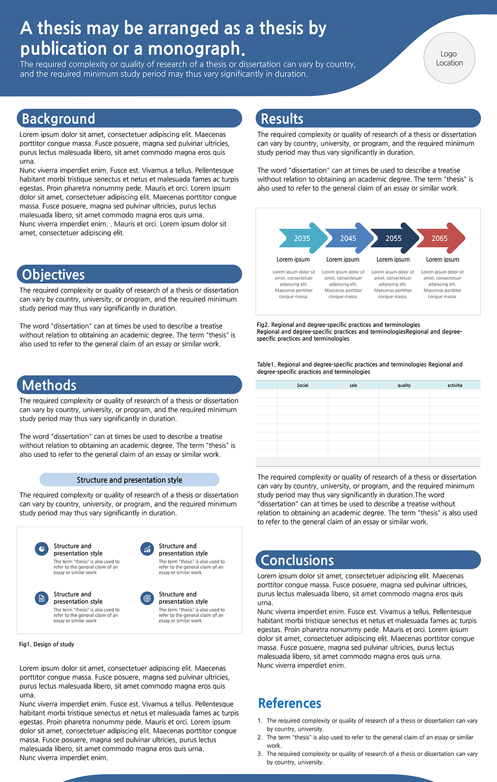 884 (70cm X 110cm) 깔끔한 학술 논문 포스터 PPT 템플릿 졸업논문 이미지 2