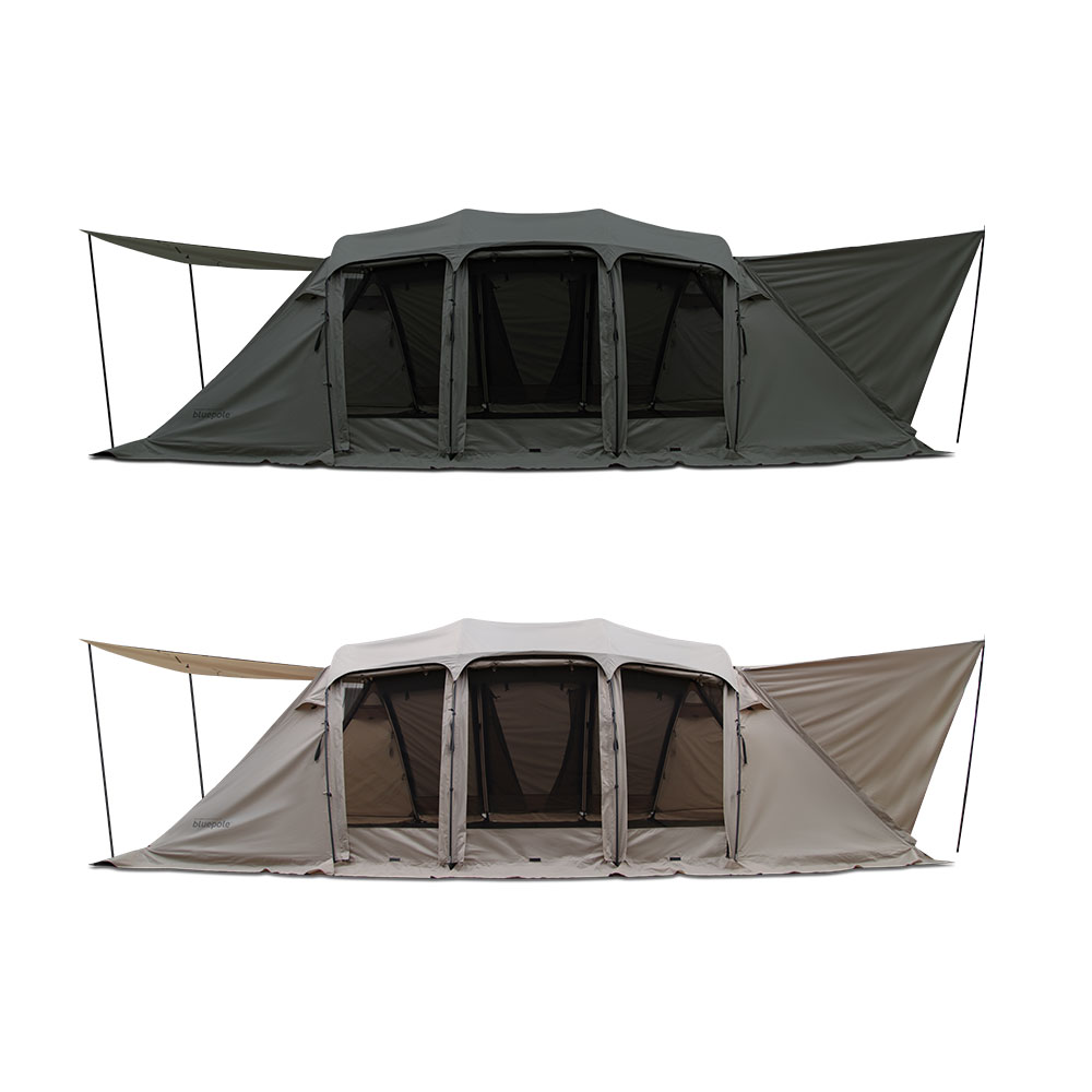 블루폴 리치필드 리빙쉘 텐트 터널형 쉘터 거실형 대형 장박 감성 캠핑텐트 사하라샌드