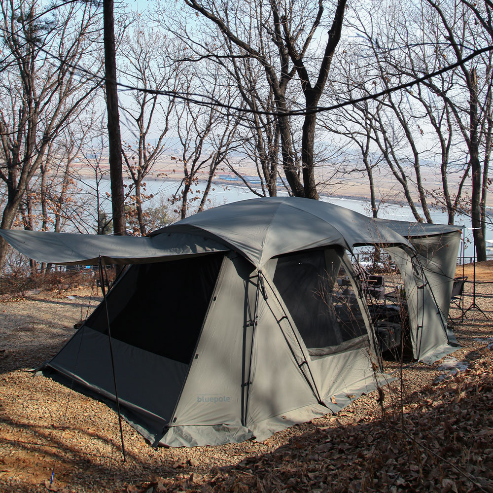 블루폴 코퍼닉스 리빙쉘텐트 쉘터 거실형 대형 장박 감성 터널형 캠핑텐트 사하라샌드
