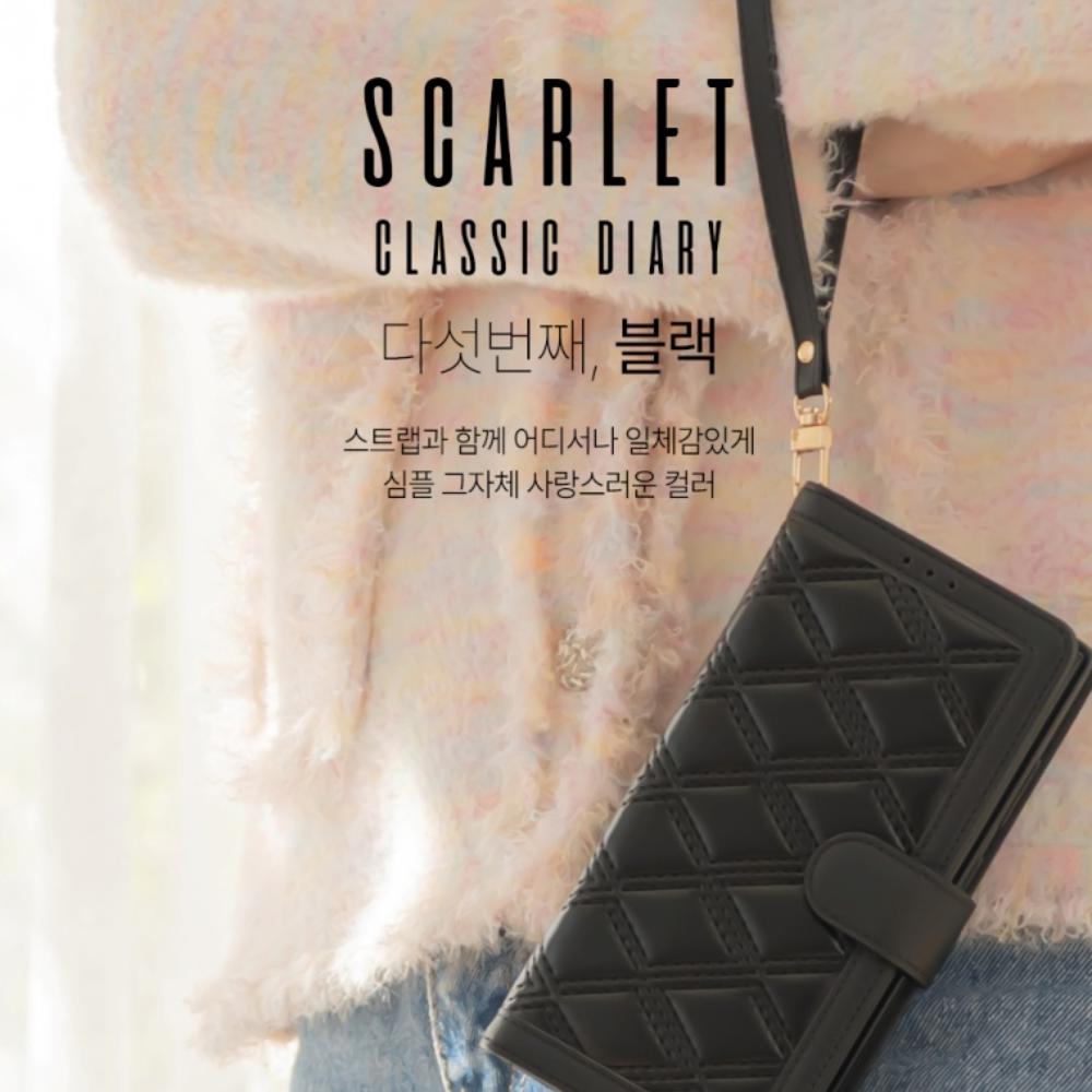 스팅 가죽 카드 지갑 케이스 퍼플, 갤럭시A35 - 상세 이미지 3