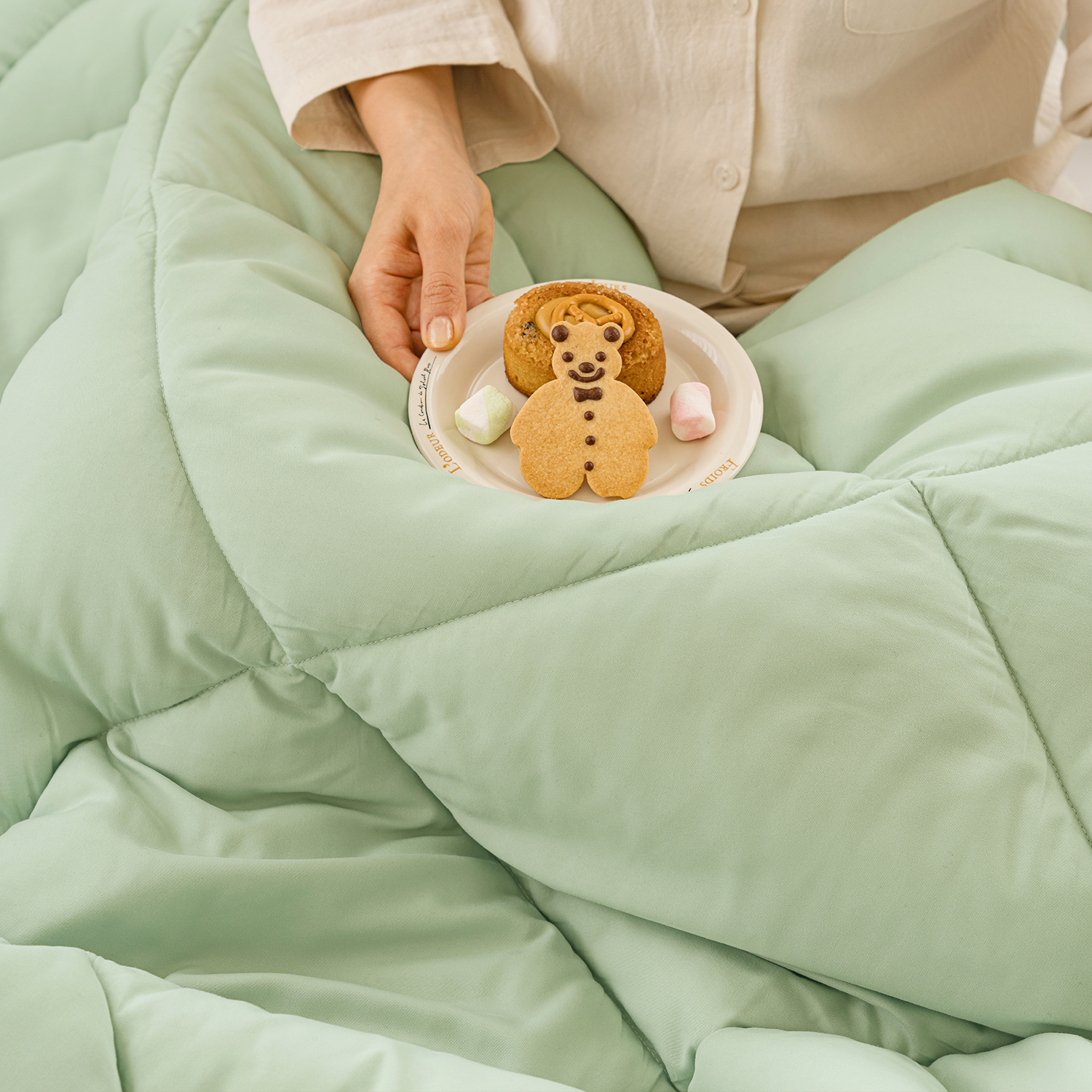 몽글머핀 먼지없는 항균 옥수수솜 사계절 차렵이불