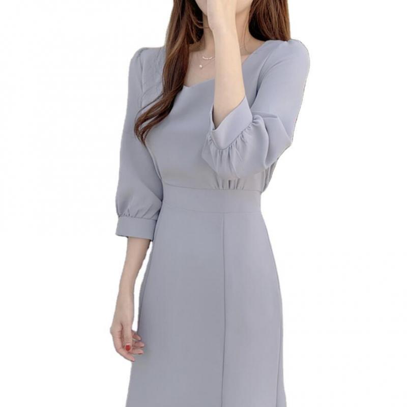 브라이덜샤워 원피스 이브닝 피로연 2부 셀프웨딩 유색 드레스 - 상세 이미지 5
