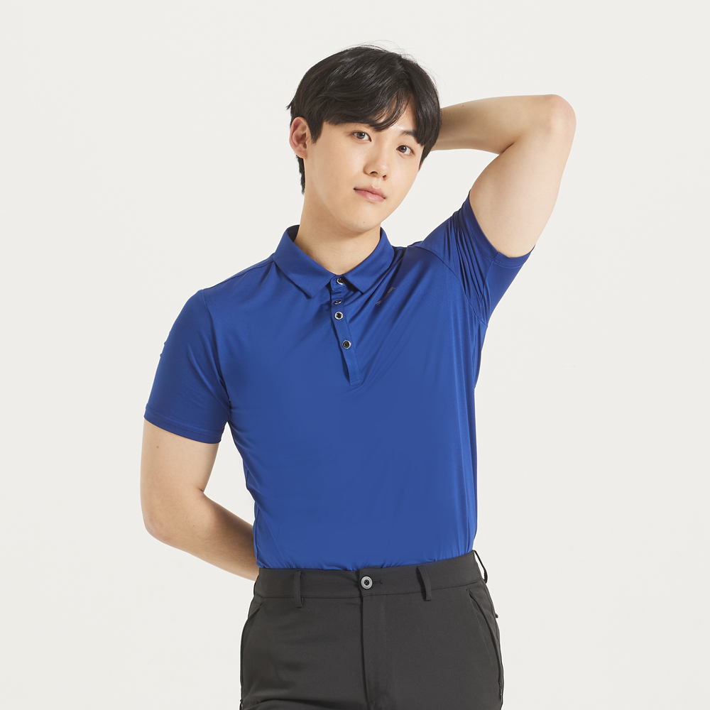 pgr골프 남성 골프 반팔티셔츠 로얄 블루 312 - 상세 이미지 3