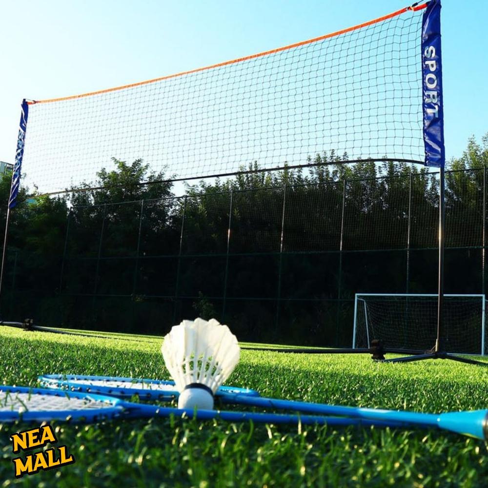 6.1m 휴대용배드민턴네트 족구 이동식배드민턴네트 셋트