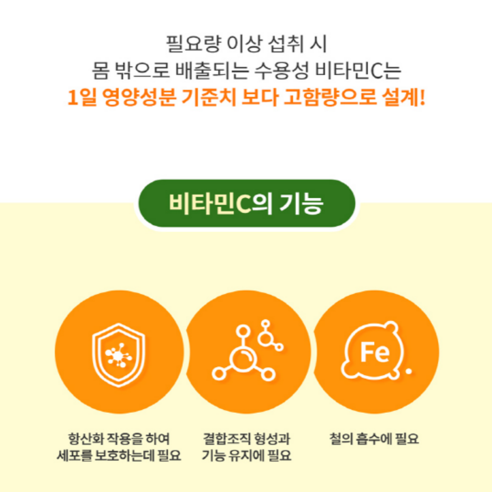 엔젯오리진 비타프레쉬 씹어먹는 비타민 구미 비타민C 젤리 비타민D 이미지 3