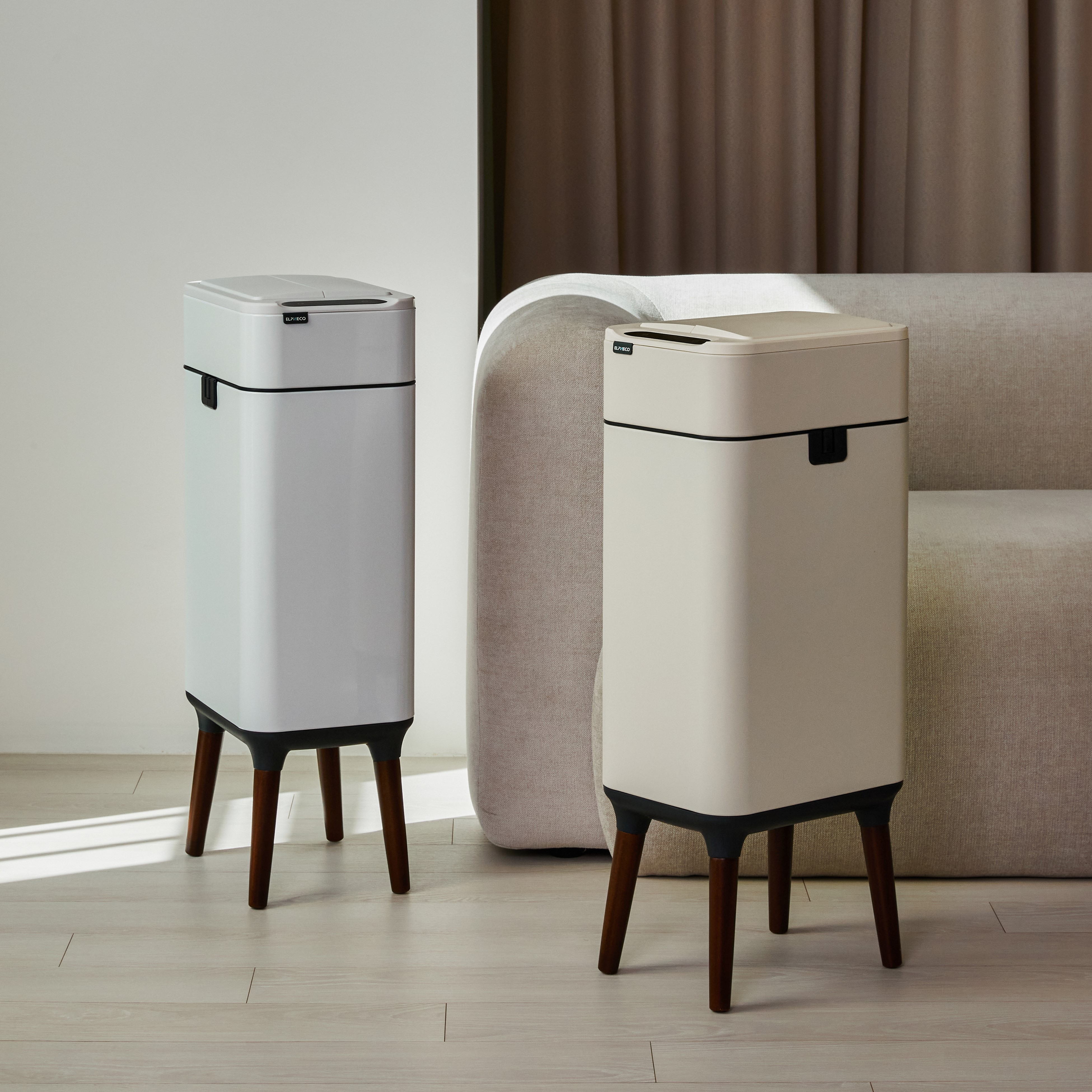 엘페코 자동센서 스마트 휴지통 20L 스탠드형 높이조절 오존살균 냄새차단 기저귀 쓰레기통 제품 이미지
