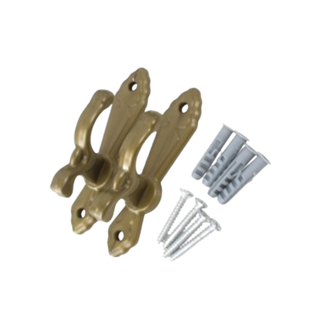 코텍 부착형 커튼 고정고리 2P 엔틱 (8352)