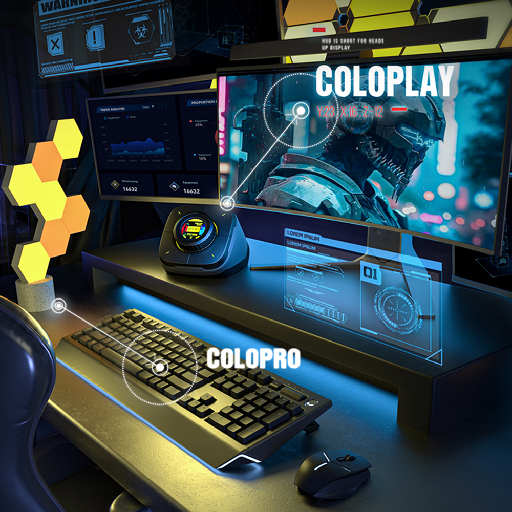 COLOLIGHT COLOPLAY 프로그래밍 전원 스위치 사이버펑크 데스크탑 컨트롤러 - 상세 이미지 3