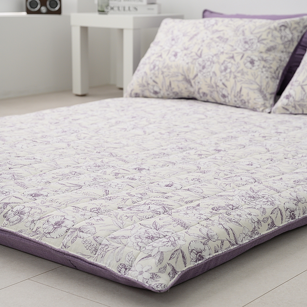 나라데코 광목 순면 꽃 무늬 바닥 요매트 누빔 요커버 S