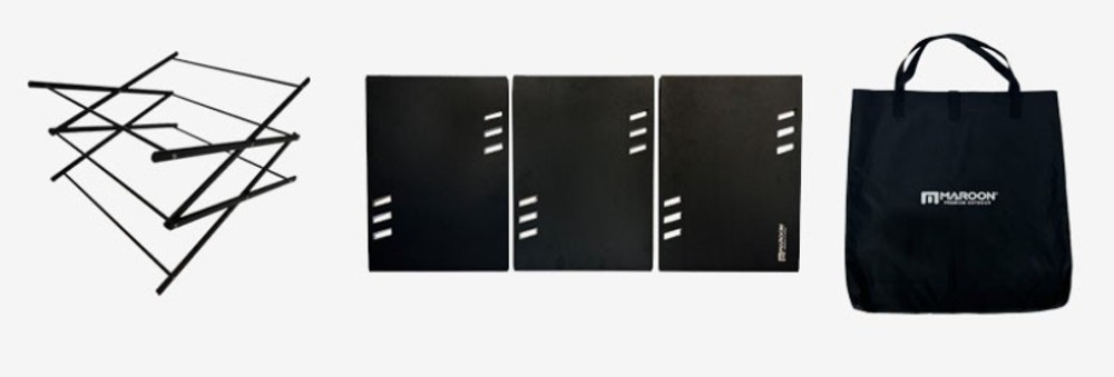 마룬 3단 알루미늄 쉘프 캠핑 차박 수납선반 경량 쉘프 선반 이미지 6