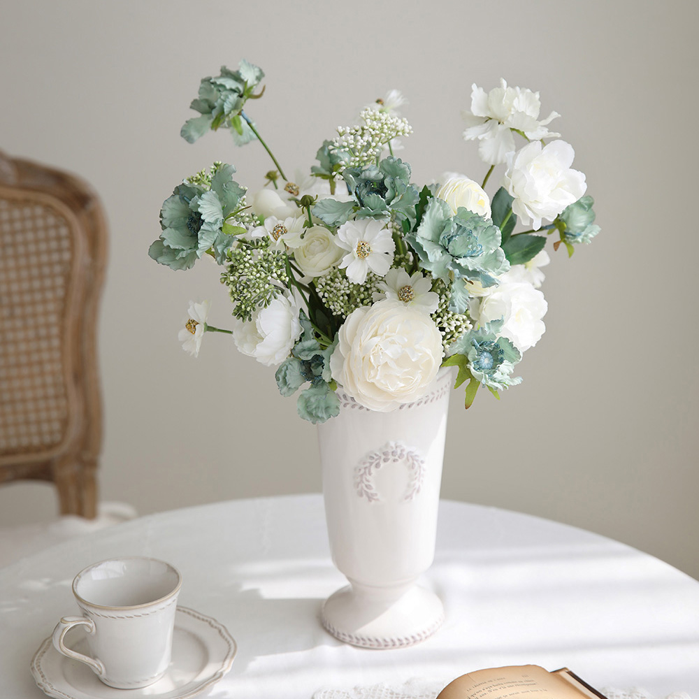 스카비오사 코스모스 실크 조화 거실 인테리어 꽃 화병 꽂이 장식 이미지 4