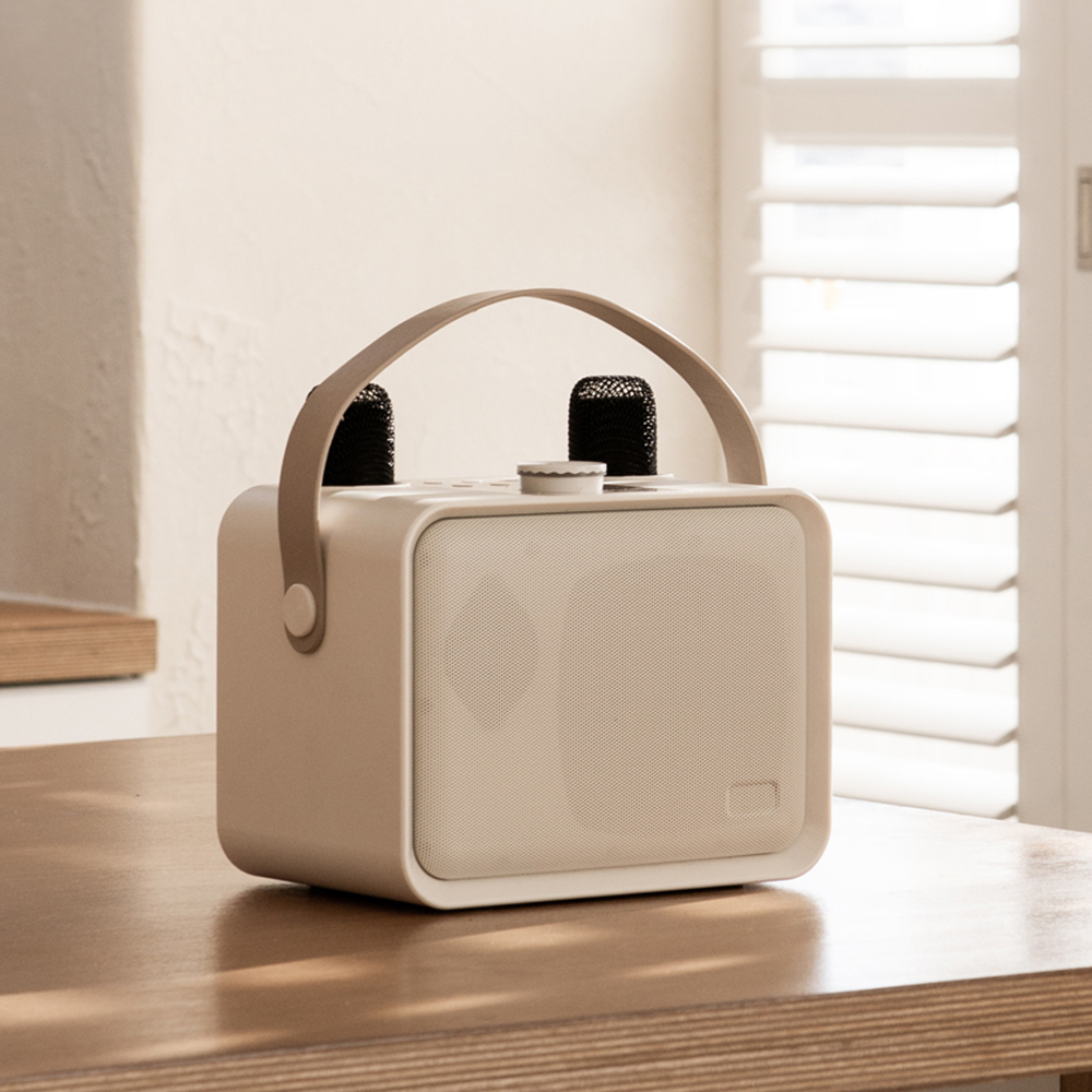 디큐브 블루투스 노래방 마이크 듀얼 휴대용 슈퍼큐브777 하이파이에디션+파티미러볼