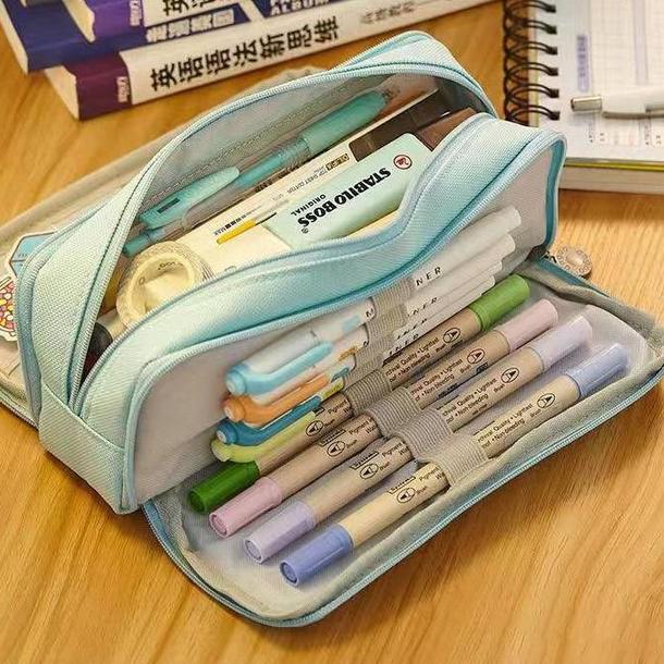 중등 중학교 필통 중고등 필통 심플한 작은 초등 고학년 필통 - 메인 이미지