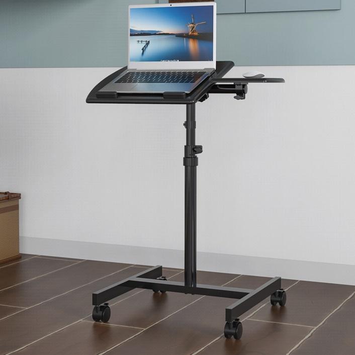 이동식 노트북 거치대 바퀴달린 노트북 테이블 이동형 노트북 책상