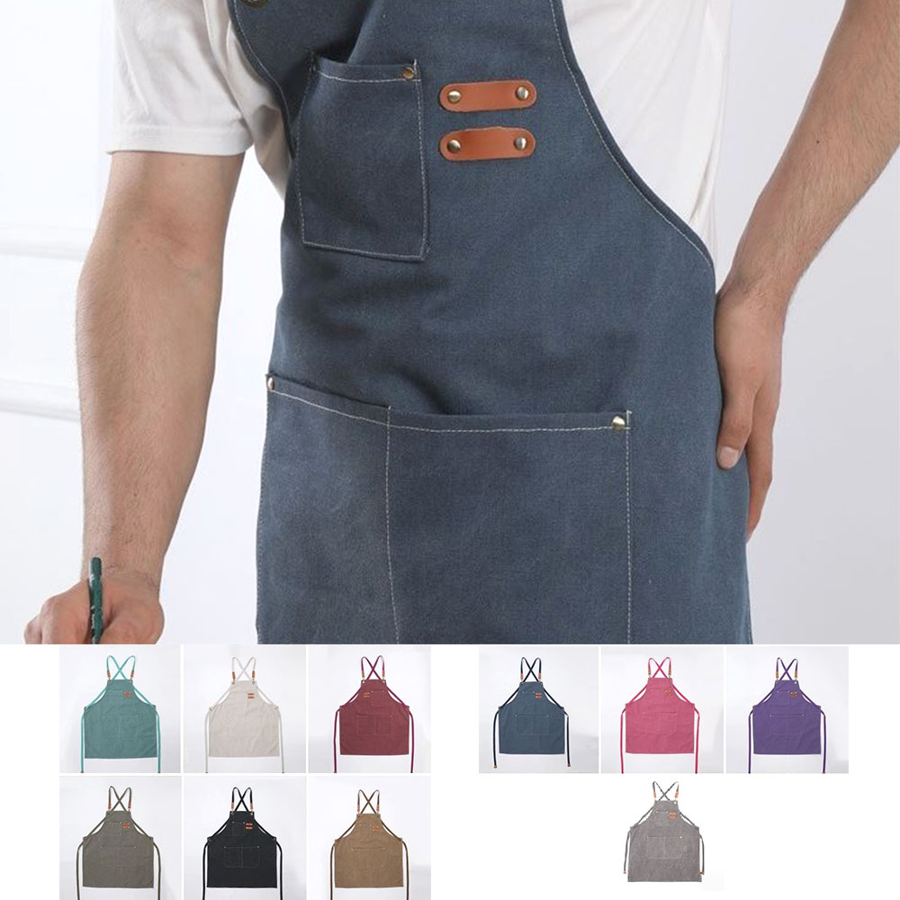 다용도 방수 앞치마 다목적 카페 미용실 포켓 작업복