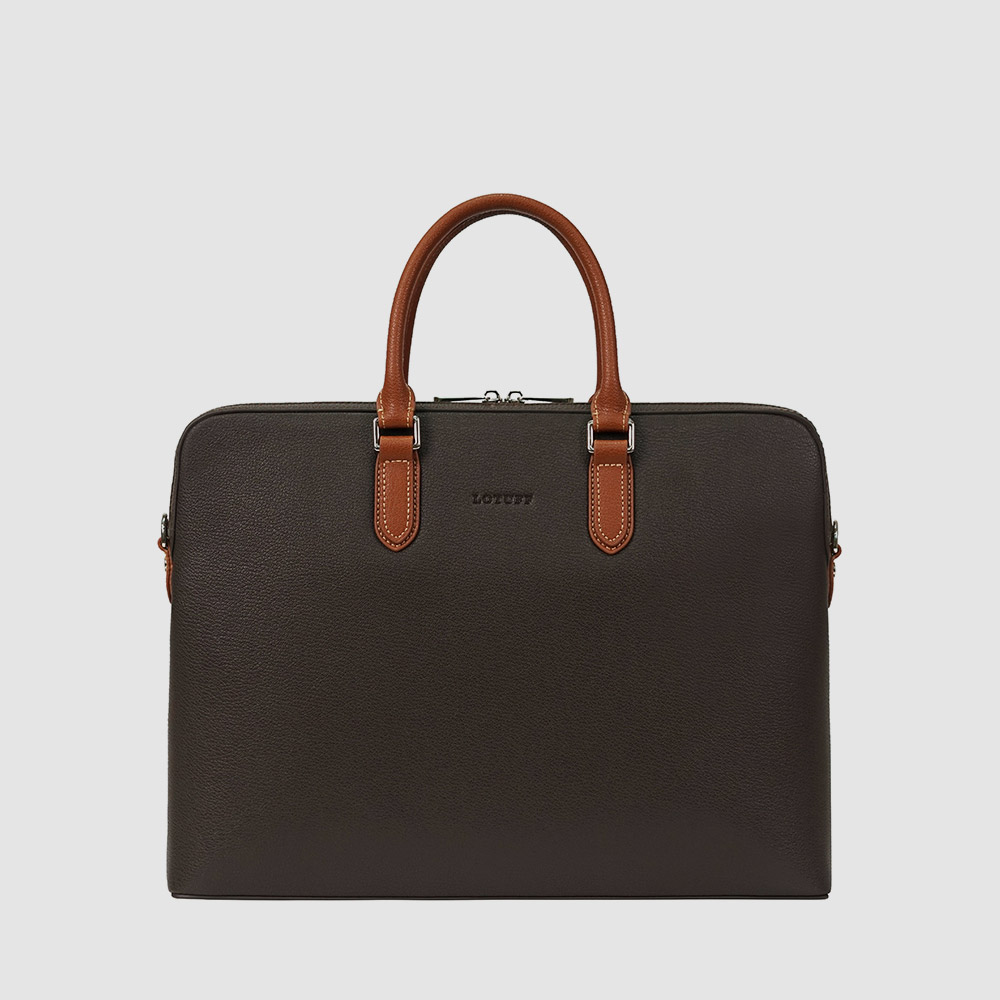 남자 브리프케이스 로터프 LO-0170 DBR 딥브라운 / 가죽 직장인 정장 서류가방