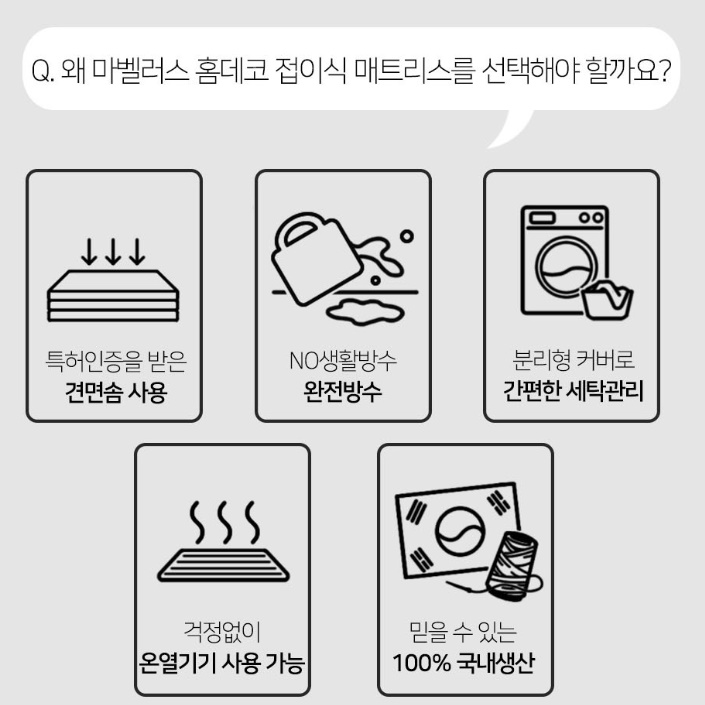 자취 매트리스 접는토퍼 바닥용 손님용매트리스 접이식매트릭스 더블