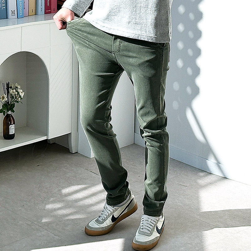 남자 면바지 고무줄 밴딩 스판 편한 바지 빅사이즈 팬츠