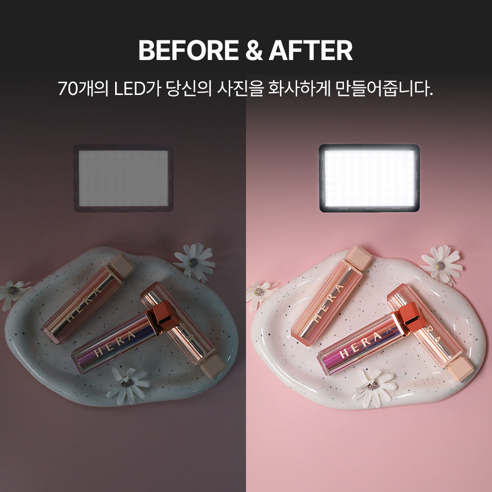 사진 자연광 조명 홈 스튜디오 제품 음식 카메라 핸드폰 촬영 LED 글로우미니탭 - 상세 이미지 5
