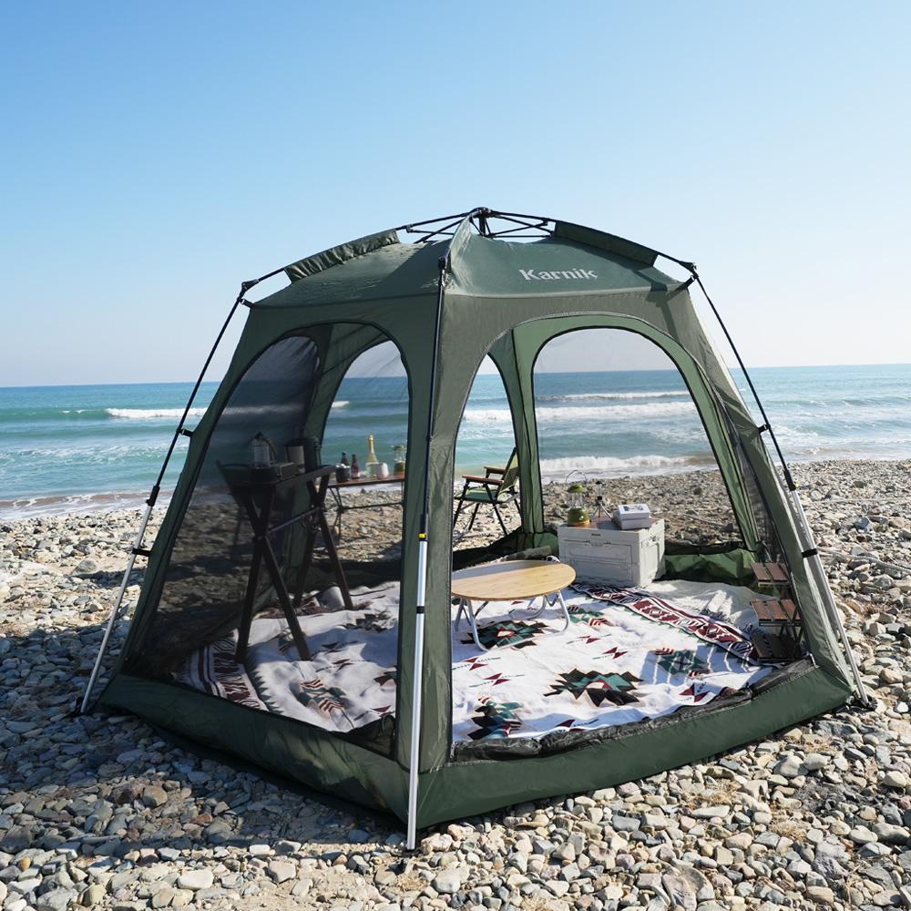 빅스페이스 원터치 텐트 특대형 그늘막 자동 쉘터 감성 방수 플라이포함