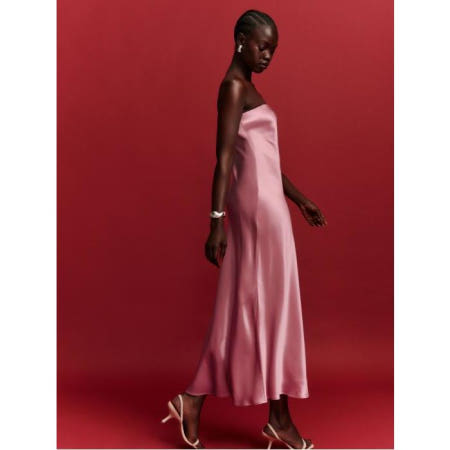 브랜드참조 [해외]리포메이션 조아나 실크 원피스 로즈페탈