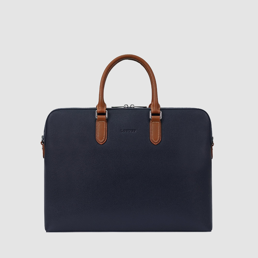 남자 서류가방 로터프 LO-0170 NV 네이비 / 회사원 정장 브리프케이스 천연 가죽