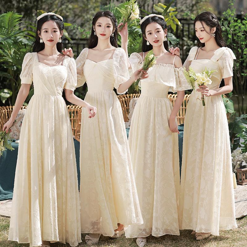 브라이덜샤워 원피스 이브닝 유색 2부 피로연 셀프웨딩 드레스 - 상세 이미지 2