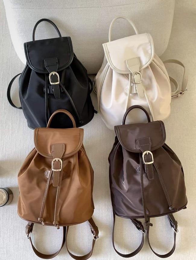 여성 가벼운 나일론 미니 백팩 데일리 여행 가방