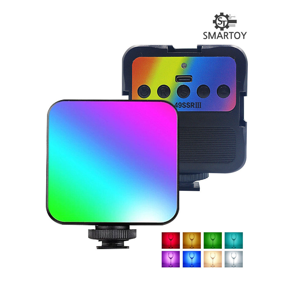 스마토이 RGB 핸드폰 미니 LED 포켓 조명 컬러조절 유튜브 - 메인 이미지