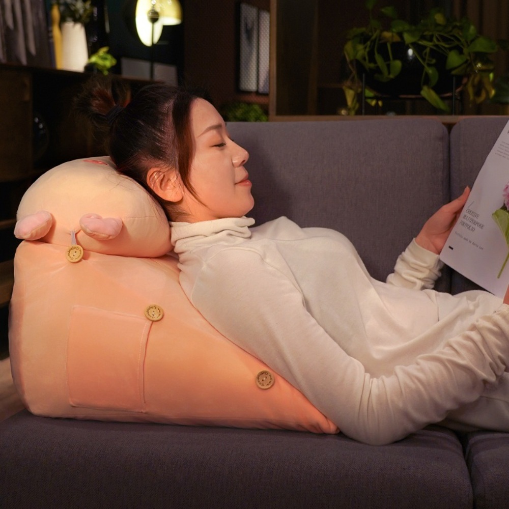 캐릭터 등받이쿠션 허리 허리쿠션 푹신한 사무실 쇼파 등쿠션 의자 등받이 - 상세 이미지 4
