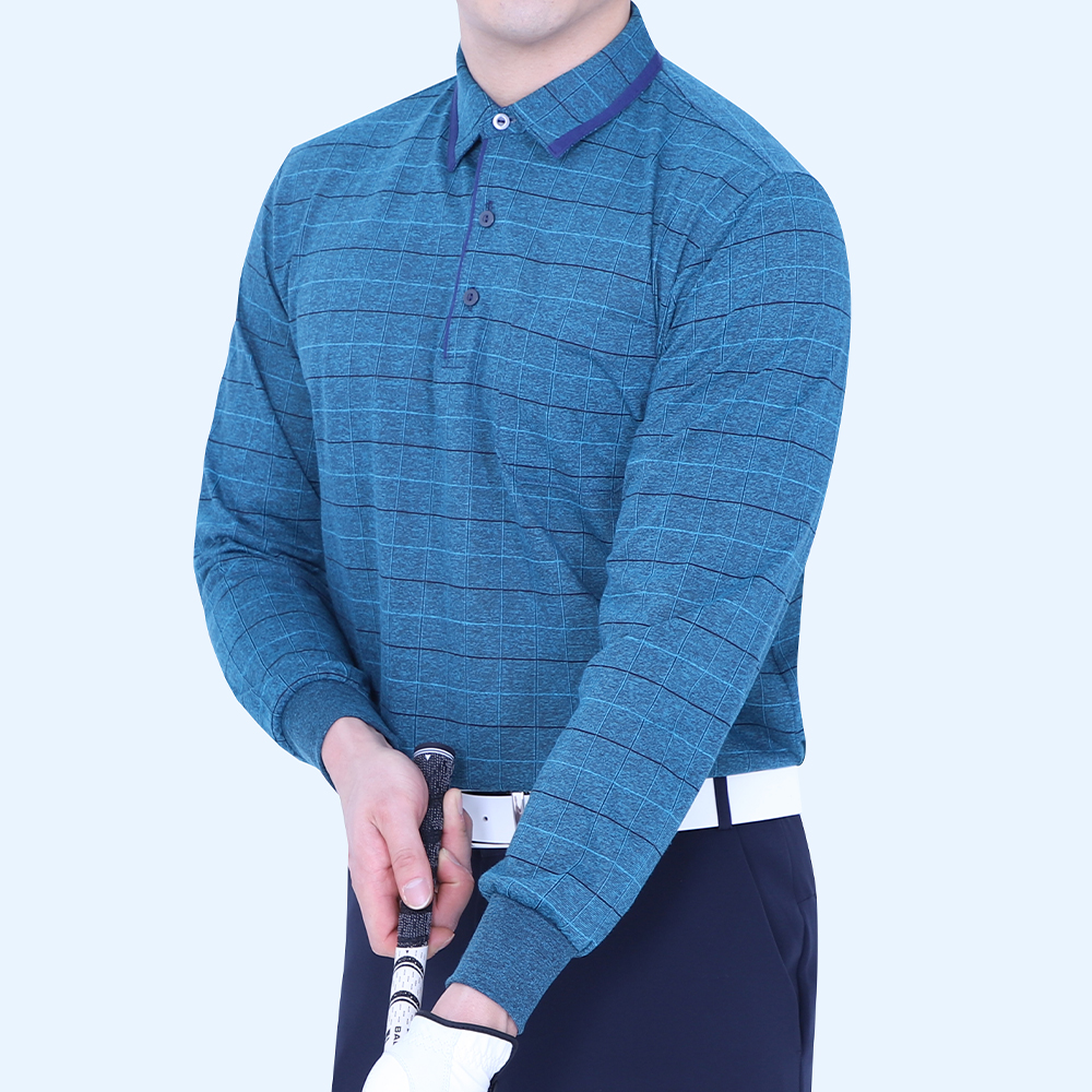 남성 골프복 남자 골프웨어 상의 카라 냉감 티셔츠 - 상세 이미지 2