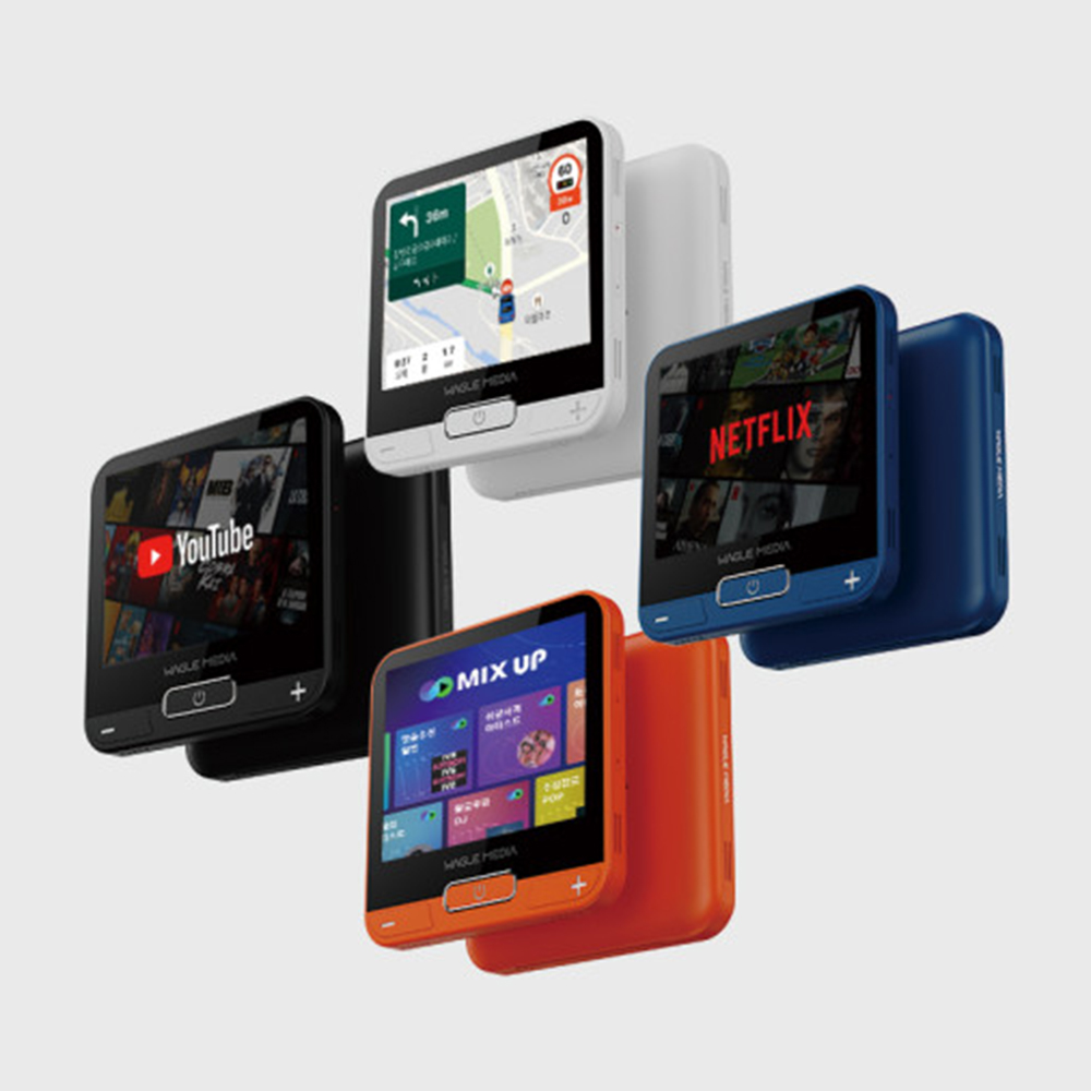 와글미디어 캐스트 애플카플레이 3.5인치 LCD 미러링 네비게이션