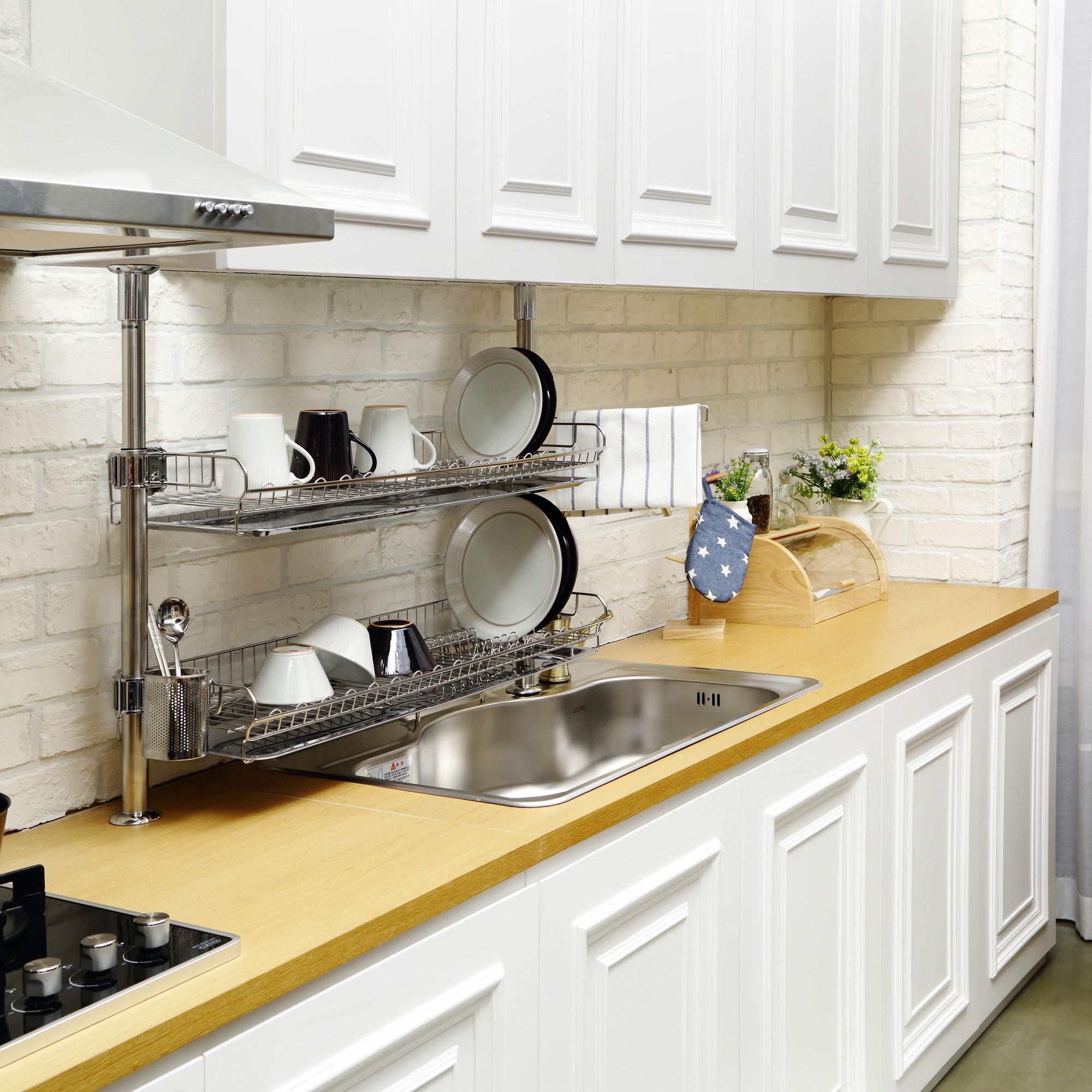 아이넥스 원터치 기둥형 식기건조대 800A