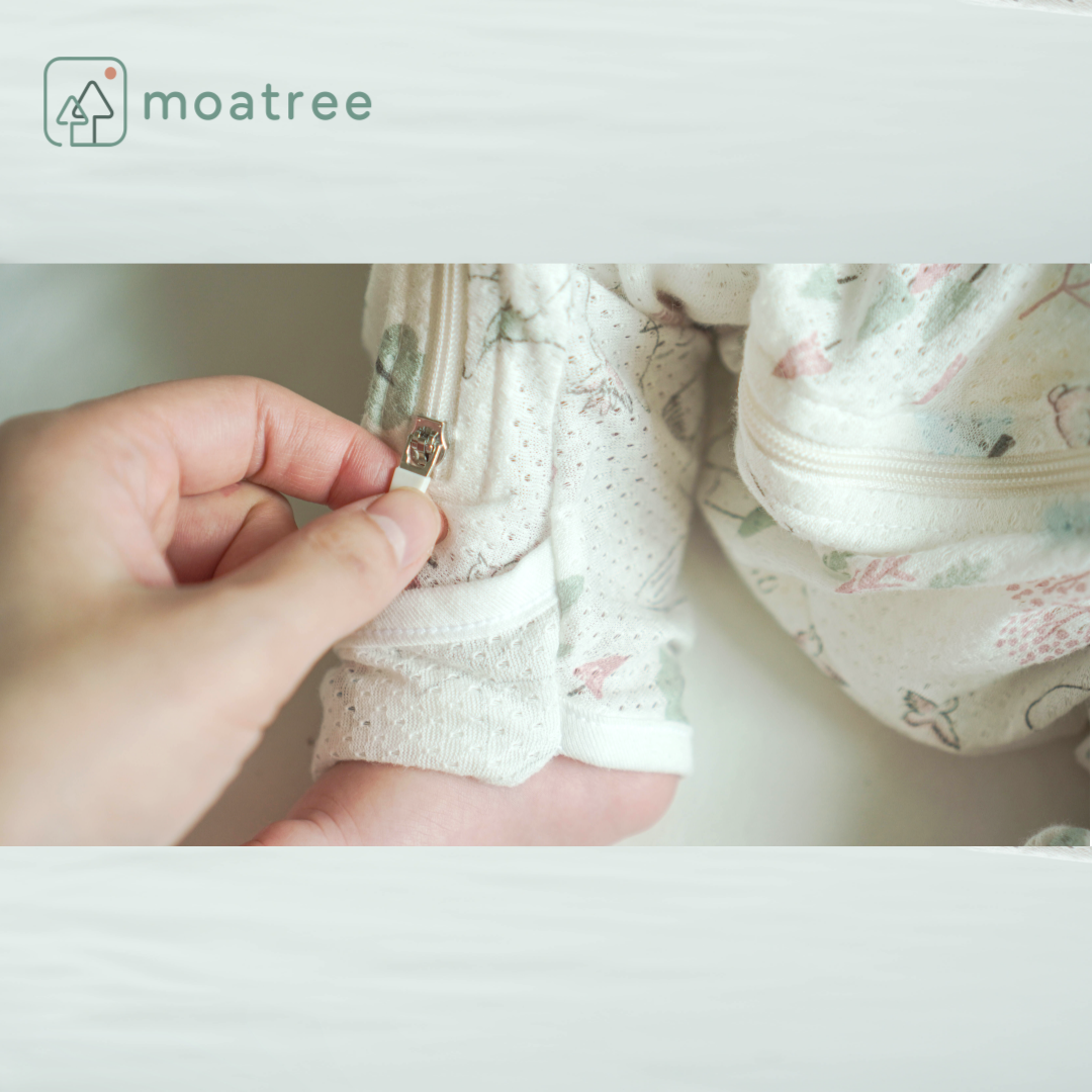 모아트리 아기슬리핑백 꿀잠슈트 수면조끼 신생아 아기수면잠옷 스와들졸업 오가닉 메쉬