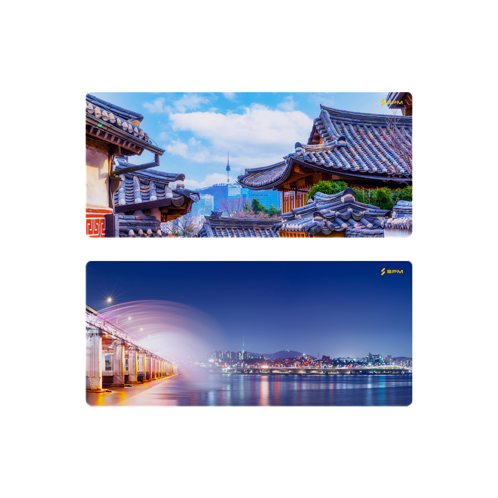 SPM PG800 리얼방수 5mm 장패드 키보드 마우스 데스크매트