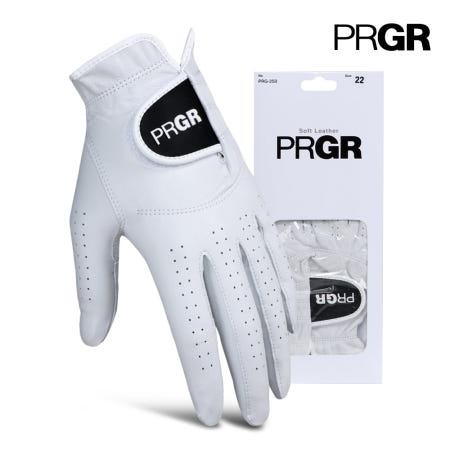 PRGR PRG-25B 천연양피 남성 골프장갑 왼손 1장