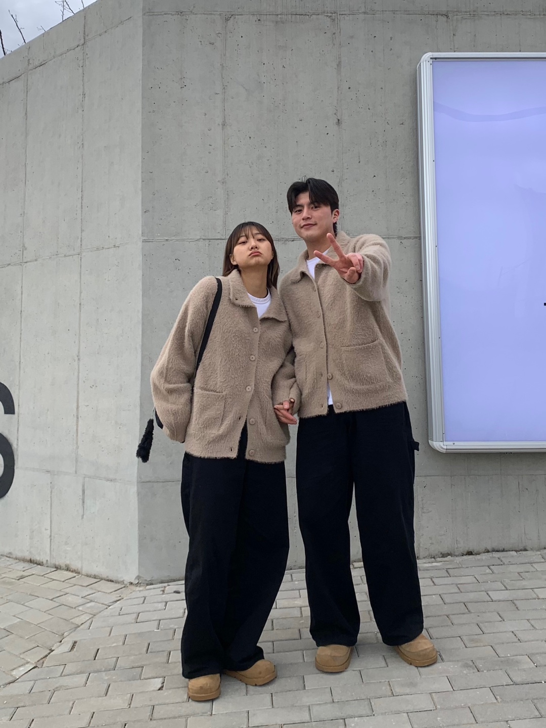 남자하이넥가디건 카라가디건 날개사 모헤어가디건 - 상세 이미지 3
