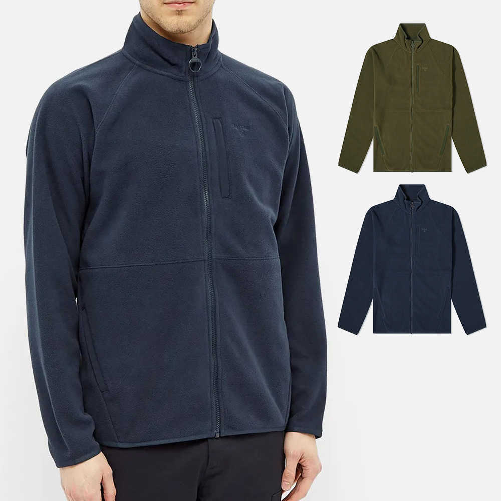 바버 남성 플리스 후리스 집업 재킷