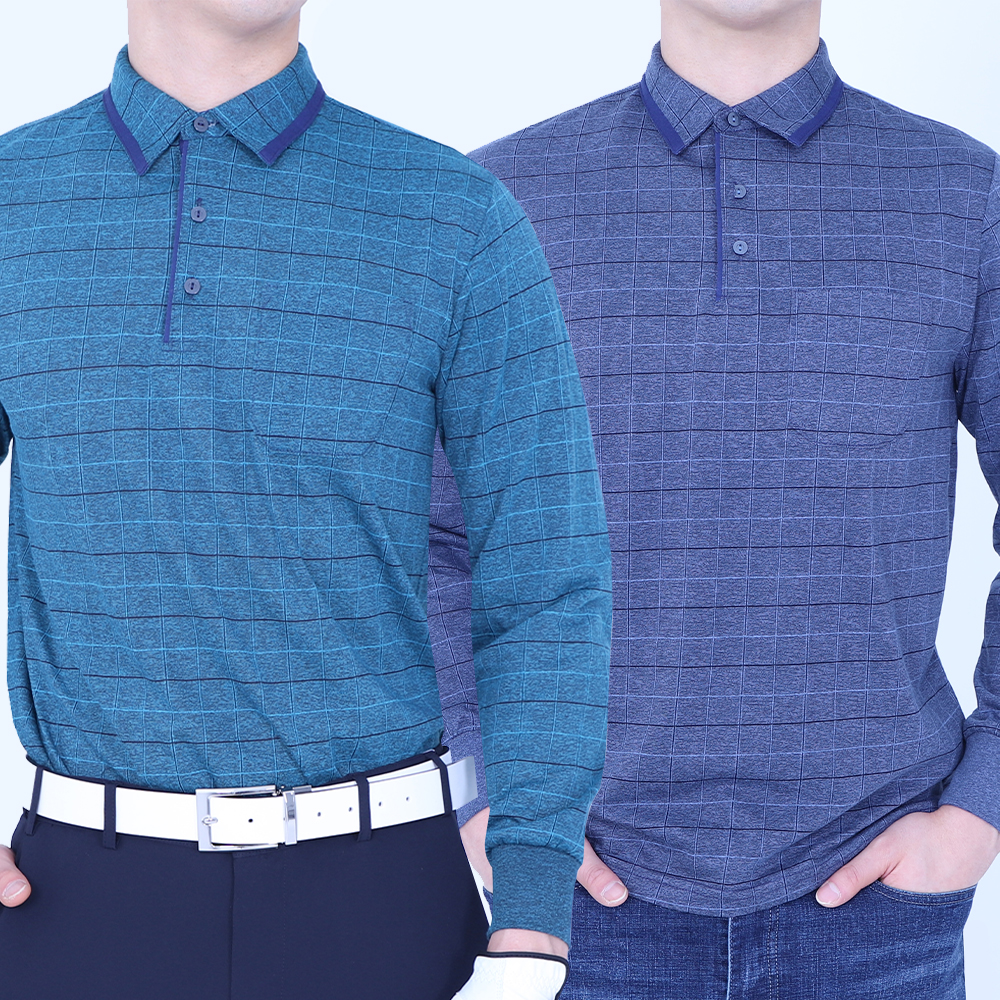 남성 골프복 남자 골프웨어 상의 카라 냉감 티셔츠