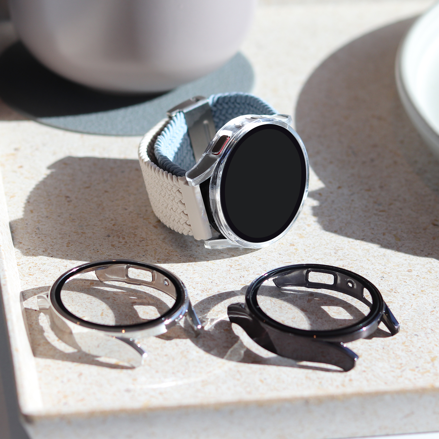 에가든 갤럭시워치케이스 4 5 호환 스마트워치 커버 - 상품 이미지