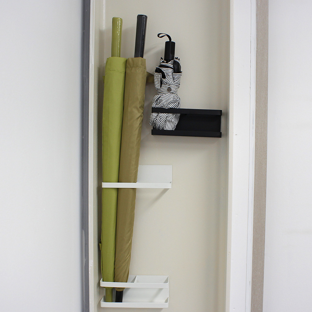 자석 우산꽂이 현관 정리함 수납 걸이 블랙
