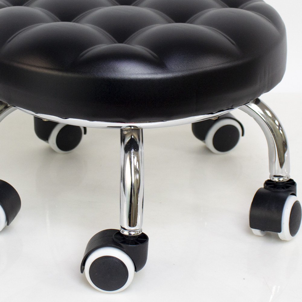 바퀴달린 의자 원형 둥근 작은 낮은 이동식 작업 엠보형