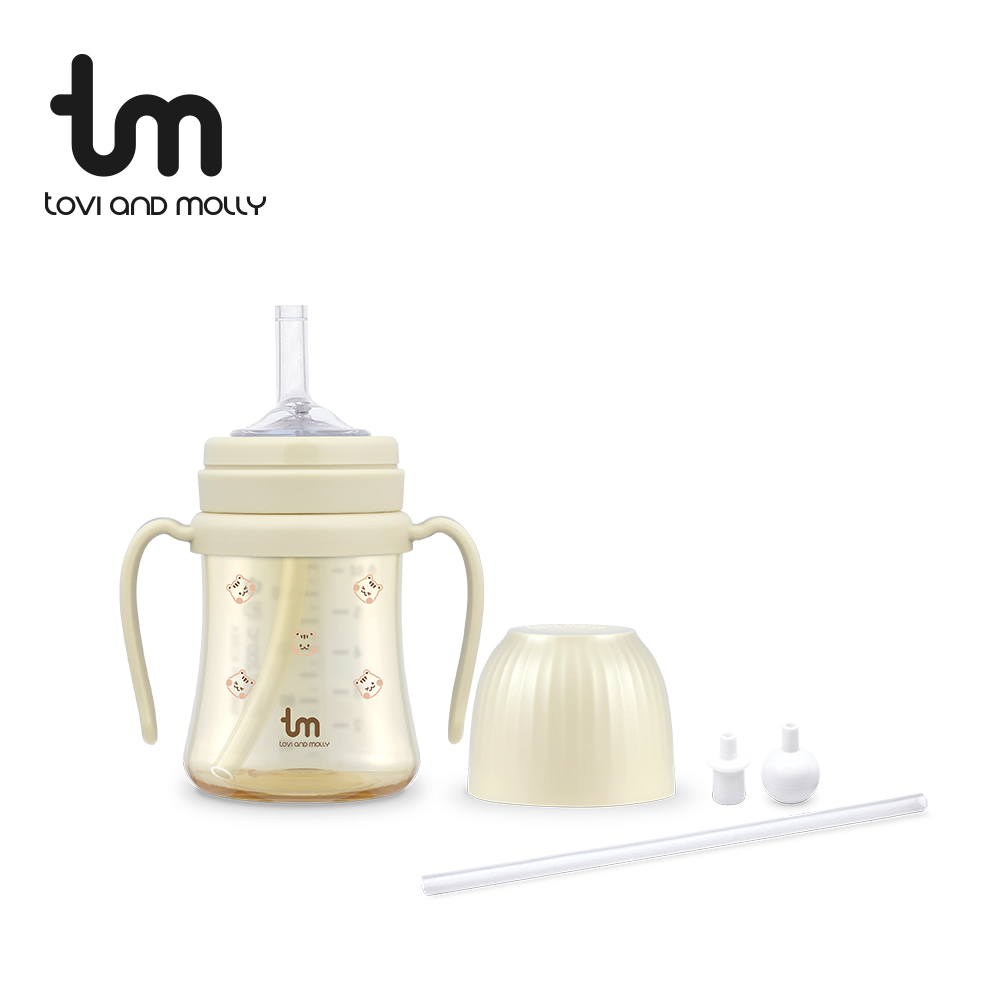 [토비앤몰리] PPSU 아기 유아 어린이집 추 빨대컵 돗바니 돗람이 180ml